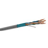 BOBINA DE CABLE CONDUMEX CAT6A FTP BLINDAJE CMR 100% COBRE SOLIDO 23 AWG ROLLO 305 METROS GRIS